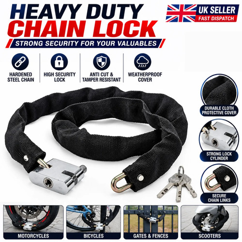 Bike lock chain - lock, heavy
